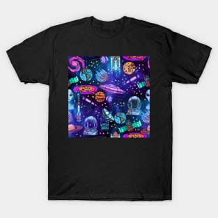 Outer Space Pattern T-Shirt